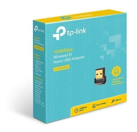 Placa De Red Usb Wireless Tp-link 725n 150mbps Wifi Nano