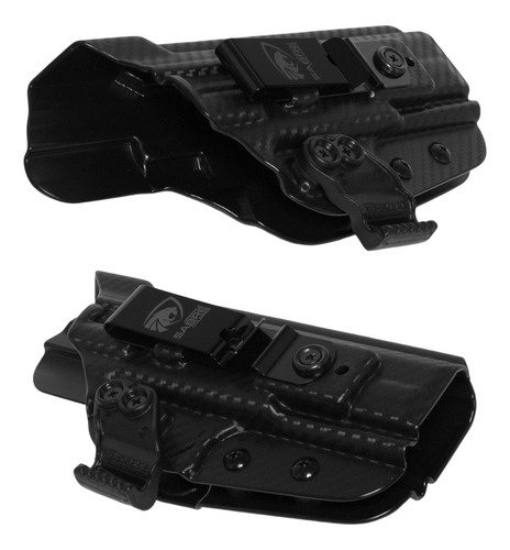 Coldre Sabre Velado Saque Rápido Kydex Pt845 Destro Cor Preto Fibra De Carbono