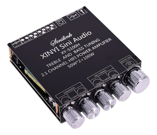 Placa Amplificadora De Subwoofer Bluetooth 5.0 De 2.1 Canais