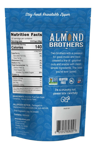 Almond Brothers Almendras Tostadas, Almendras Tostadas Glase