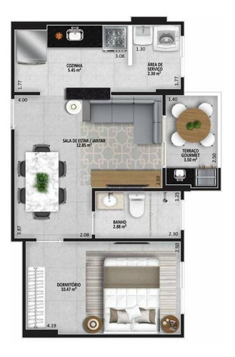 Imagem 21 de 29 de Apartamento Com 2 Dormitórios Sendo 1 Suíte, À Venda, 63 M² Por R$ 359.100 - Aviação - Praia Grande/sp - Ap0858