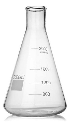 Matraz Erlenmeyer Vidrio 1000 Ml Borosilicato Experimentos