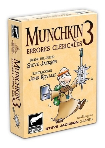 Munchkin 3 Errores Clericales Expansión Juego De Cartas Buró