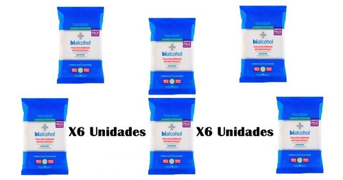 Toallas Antibacteriales Húmedas Bialcohol 15 Und X 6 Unids