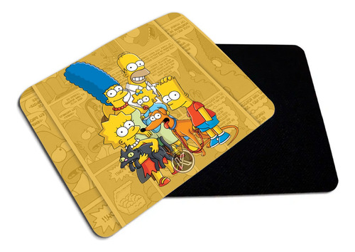 Mouse Pad Los Simpson - Familia - The Simpsons - Estampaking