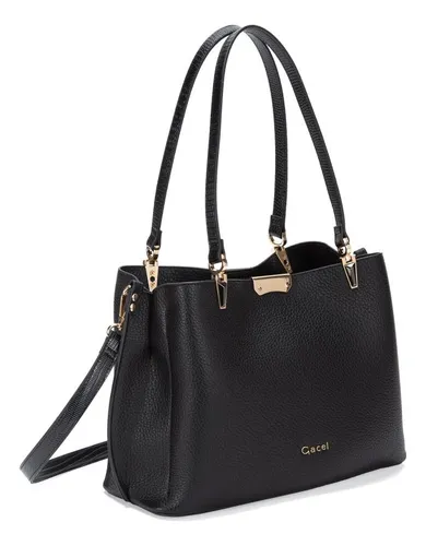Cartera Gacel Dos Asas G Negro Car3174