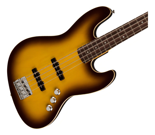 Baixo elétrico Fender Aerodyne 0252500322 de 4 cordas para chocolate destro com acabamento brilhante