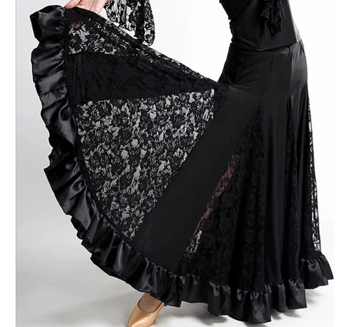 Falda De Baile Flamenco Lady Waltz, Disfraz De Cintura Para