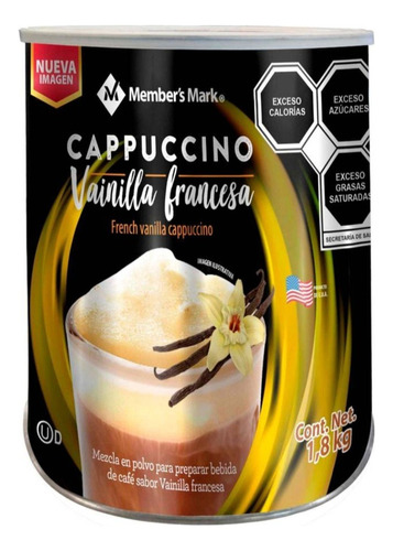 Café Cappuccino French Vanilla 1.3k Importado Member's Mark