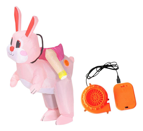 Disfraz Inflable De Conejo De Pascua Lindo Para Adolescente