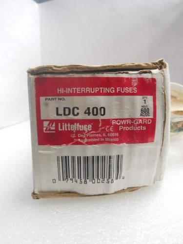 New Littelfuse Ldc 400 Amp Fuse Powr-pro 600 Volt Class Bbd