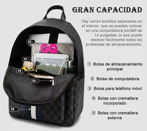 Mochila De Mujer/hombre Viaje Bolso Casual Con 2 Etiquetas