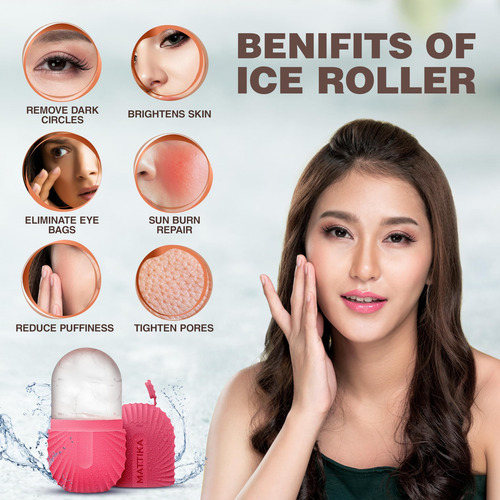 Rodillo De Hielo For Rostro Y Ojos, Brillo Natural Y