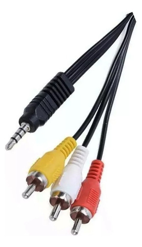 Cable Mini Plug 3.5 Mm Jack A 3 Rca Audio Video 1,5 Metros