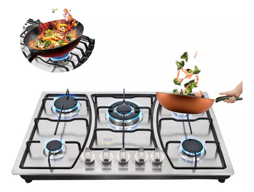 Encimera A Gas Con Chispero Cocina 5 Platos Cocina