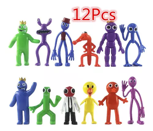 12 Peças Rainbow Friends Figura Juguete Juego De Dibujos