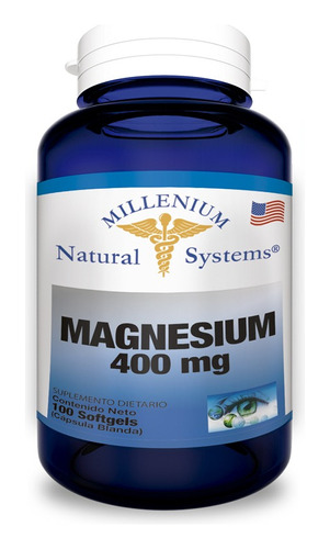 Magnesio 400mg X100 Softgels - Unidad a $459