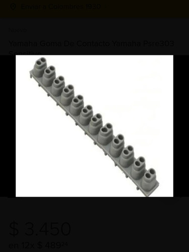 Yamaha Contacto De Goma Yamaha Mm6 Mm-6 Sensitivo
