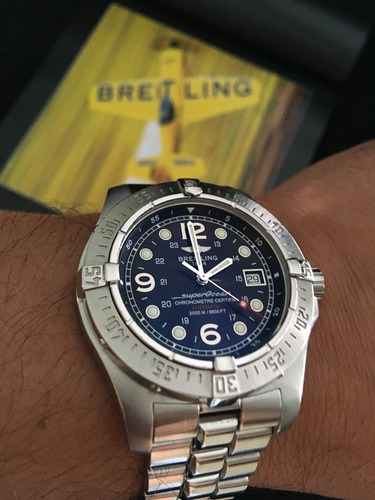 Breitling Automático 44mm Mergulho 2000m Novíssimo Lindo
