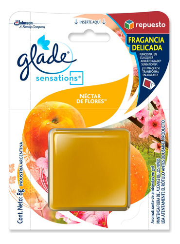 Repuesto aromatizante Glade Sensations néctar de flores 8 g