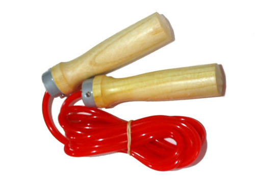 Cuerda Para Saltar Deportiva Mango De Madera