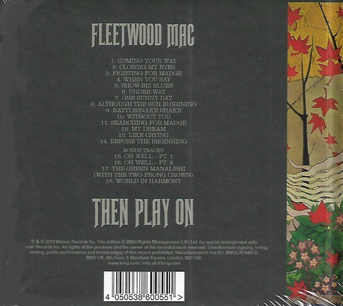 Cd Fleetwood Mac / Then Play On Deluxe Edition (1969) Eur