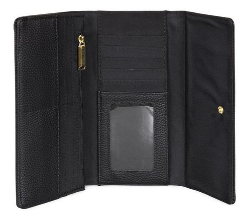 Billetera Mujer Fidelia Negra Kenneth Cole