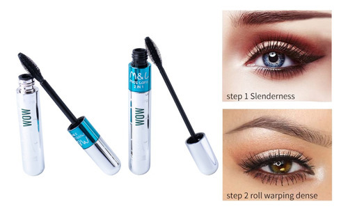 Mascara De Pestañas Rizador 2 En 1 Voluminizadora Miss Lara Color Negro