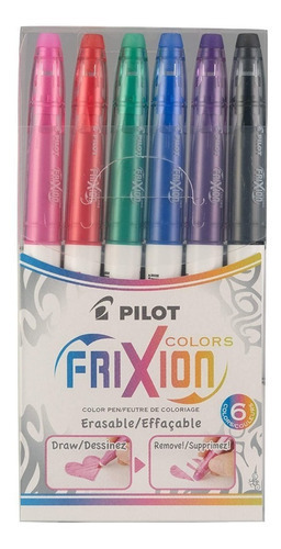 Frixion Colors Pilot Marcadores De Tinta Borrable 6 Piezas