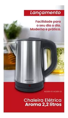 Chaleira Elétrica Pratic Inox Ce-06-r Vermelha Mondial Cor