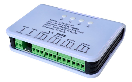 Dispositivo Apertura Puerta Garaje 4ch, Wifi, Rf + 2 Control