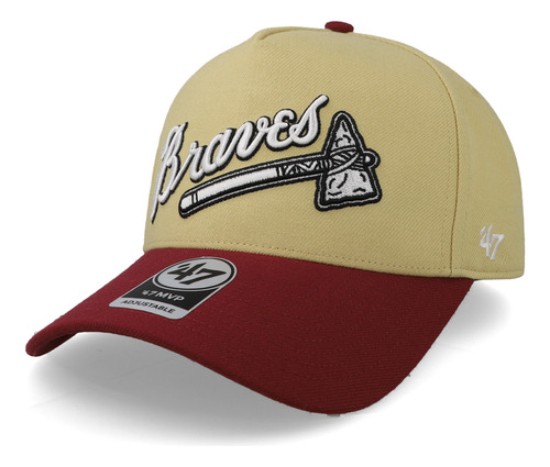 Gorra 47 Sure Shot Tt Snap Mvp Dt Braves Amarillo Unitalla