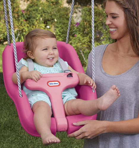 Columpio Rosa 2 En 1 Para Bebés Y Niños Pequeños
