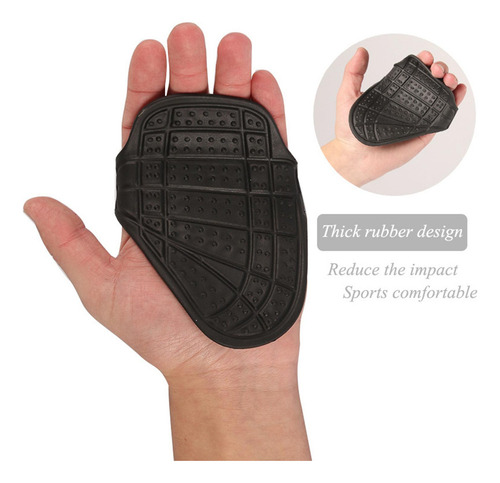Levantamiento Grip Pads Cross Training Powerlifting Negro
