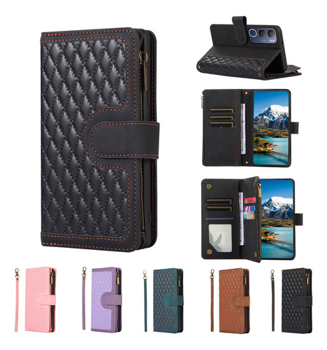 Funda Para Vivo Y20 Vivo Y20i, Estilo Cartera, Funda De Piel Con Cierre, Soporte, Pulsera Abatible