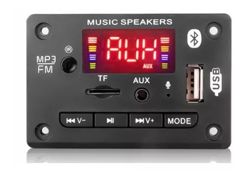 Módulo Reproductor MP3 USB BLUETOOTH RADIO amplificador audio 3 -  MEGATRONICA