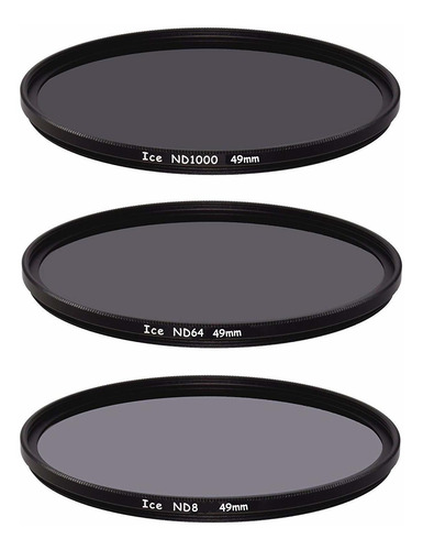 Imagen 1 de 4 de Hielo 49 mm. Slim Nd Juego De Filtros Nd1000 nd64 49 10,
