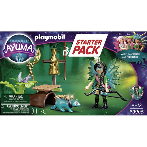 Figura Armable Playmobil Starter Pack Knight Fairy Y Mapache Cantidad de piezas 31