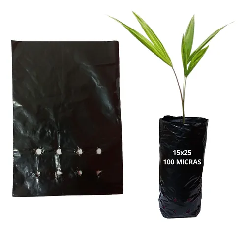 Saco Saquinho Para Mudas Plástico Preto 15x30cm 500 Unidades