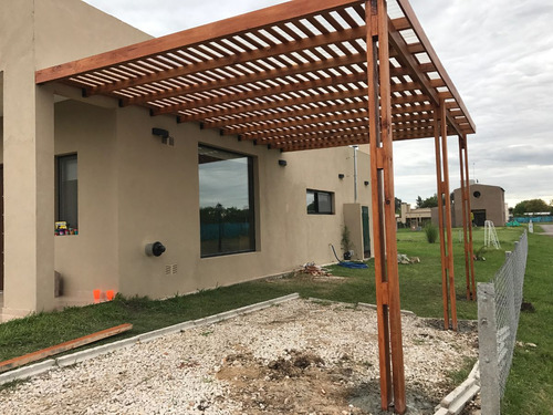Techo Para Auto Garage Cochera En Madera Dura Mercado Libre