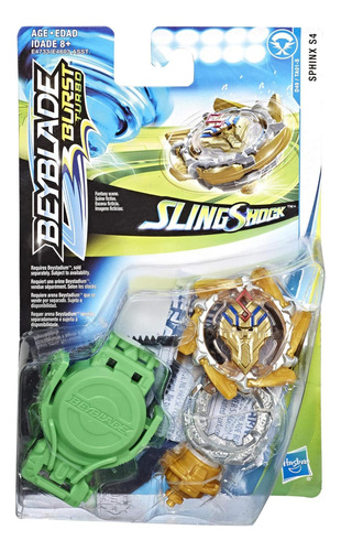 Paquete De Inicio Beyblade Burst Turbo Slingshock Sphinx S4