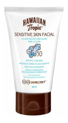 Hawaiian Tropic Sensitive Skin Facial Spf 50 60ml - Jsaúl