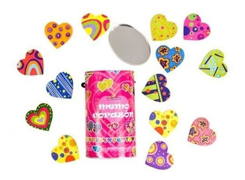 Imagen 1 de 2 de Memo Corazón Memotest 48 Fichas Juego De Memoria Educativo