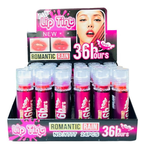 Caja 24 Tinta Labios Indeleble Mayoreo Liptint Labial Oferta