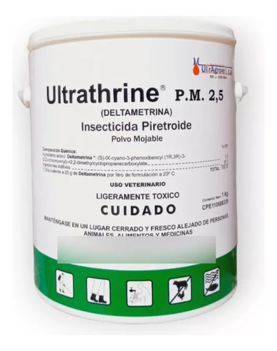 Deltrametrina Ultrathirine 1kg Polvo Mojable 