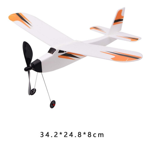 Modelo De Avião De Brinquedo Com Elástico De Borracha