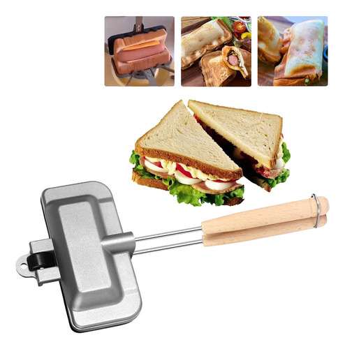 Sartén Antiadherente For Hacer Sándwiches Con Forma De Parr