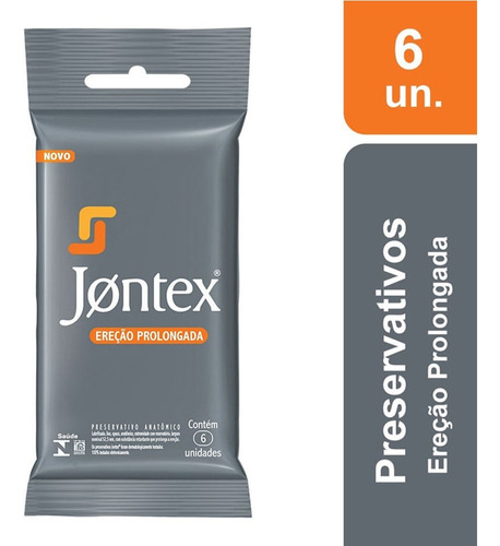 Preservativo Jontex Ereção Prolongada C/ 6 Camisinhas