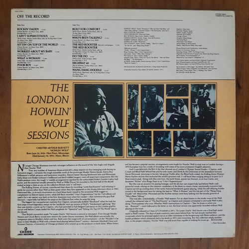 The London Howlin' Wolf Sessions-lp-vinil Novo Nao Lacrado (Usado)