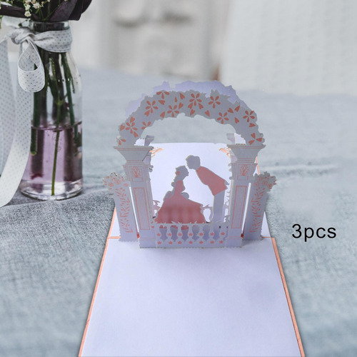 3 Tarjetas De Invitación De Boda Para Adornos De Compromiso
